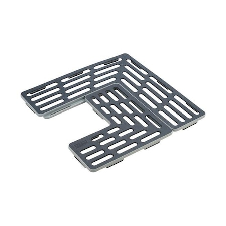 Joseph Joseph Joseph Joseph 6372130 11 x 11 x 0.5 in. SinkSaver Sink Mat  Black & Gray - ABS Plastic 6372130